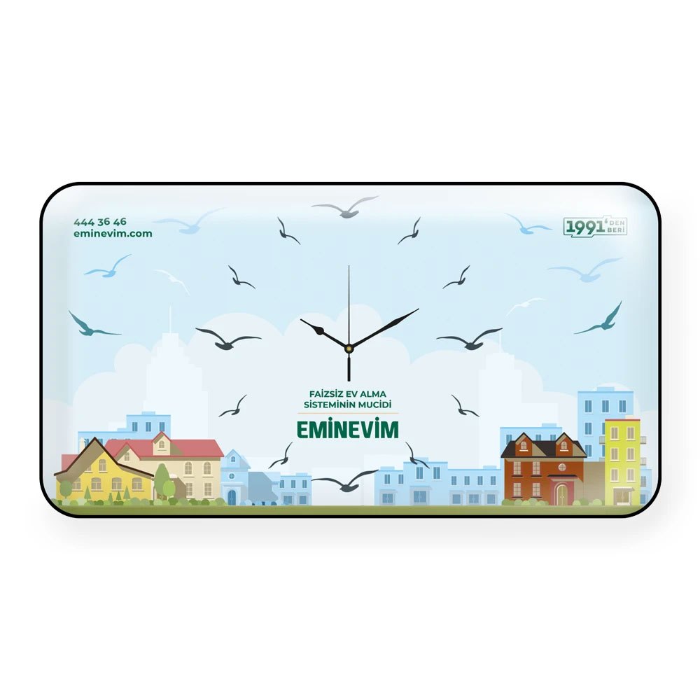 V30-532 Cam Duvar Saati görsel 4